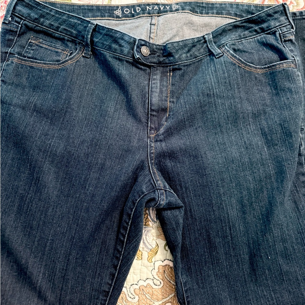 Old Navy Dark Wash Flare Leg Jeans